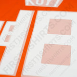 2008/9 Netherlands Home Name Set Kuyt 18