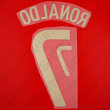2008/9 Portugal Home Name Set Ronaldo 7 (Repro)