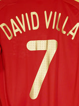 2008/9 Spain David Villa #7 Home Shirt (M)