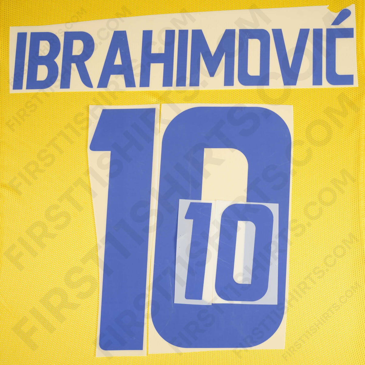 2008/9 Sweden Home Name Set Ibrahimovic 10 (Repro)