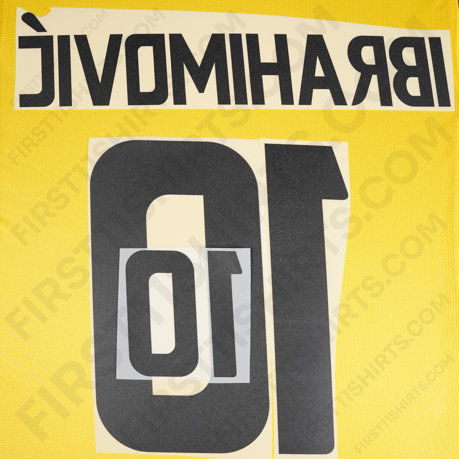 2008/9 Sweden Home Name Set Ibrahimovic 10 (Repro)