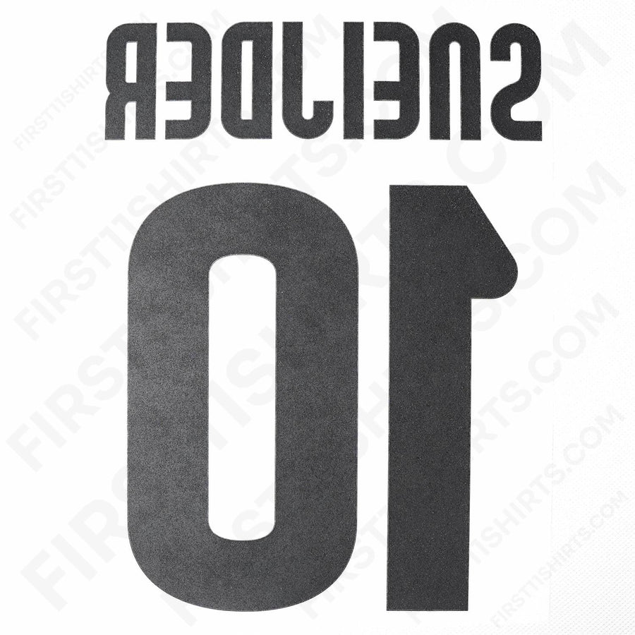 2009 - 2011 Inter Milan Away Name Set Sneijder 10 (Repro)