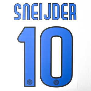 2009 - 2011 Inter Milan Away Name Set Sneijder 10 (Repro)