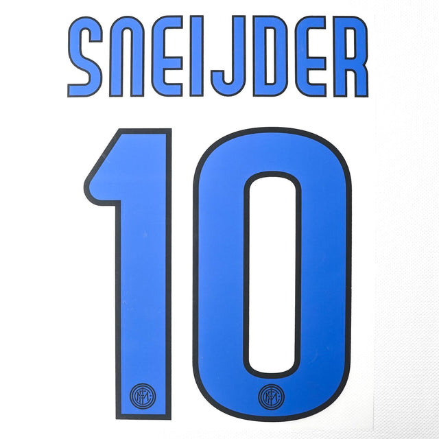 2009 - 2011 Inter Milan Away Name Set Sneijder 10 (Repro)