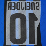 2009 - 2011 Inter Milan Home Name Set Sneijder 10 (Repro)