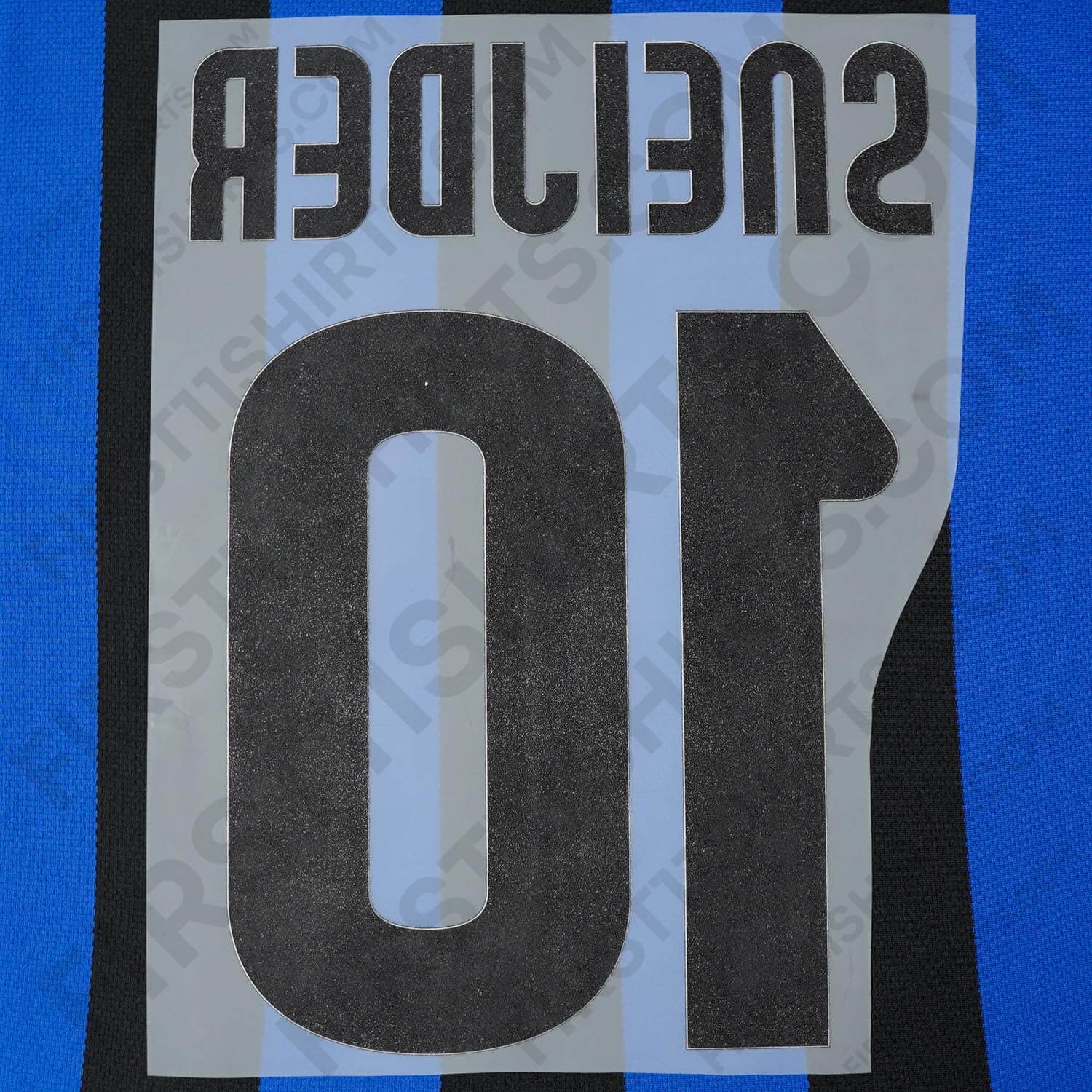 2009 - 2011 Inter Milan Home Name Set Sneijder 10 (Repro)