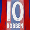 2009/10 & 2012-2015 Bayern Munich Home Name Set Robben #10 (Repro)