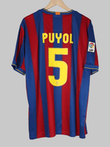 2009/10 Barcelona Puyol #5 Home Shirt (XXL)