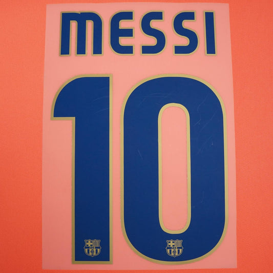 2009/10 FC Barcelona Away Name Set Messi #10 (Repro)