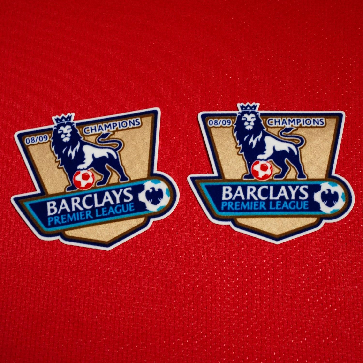 2009/10 Manchester United Premier League Champions 2008/9 Patches (Repro)