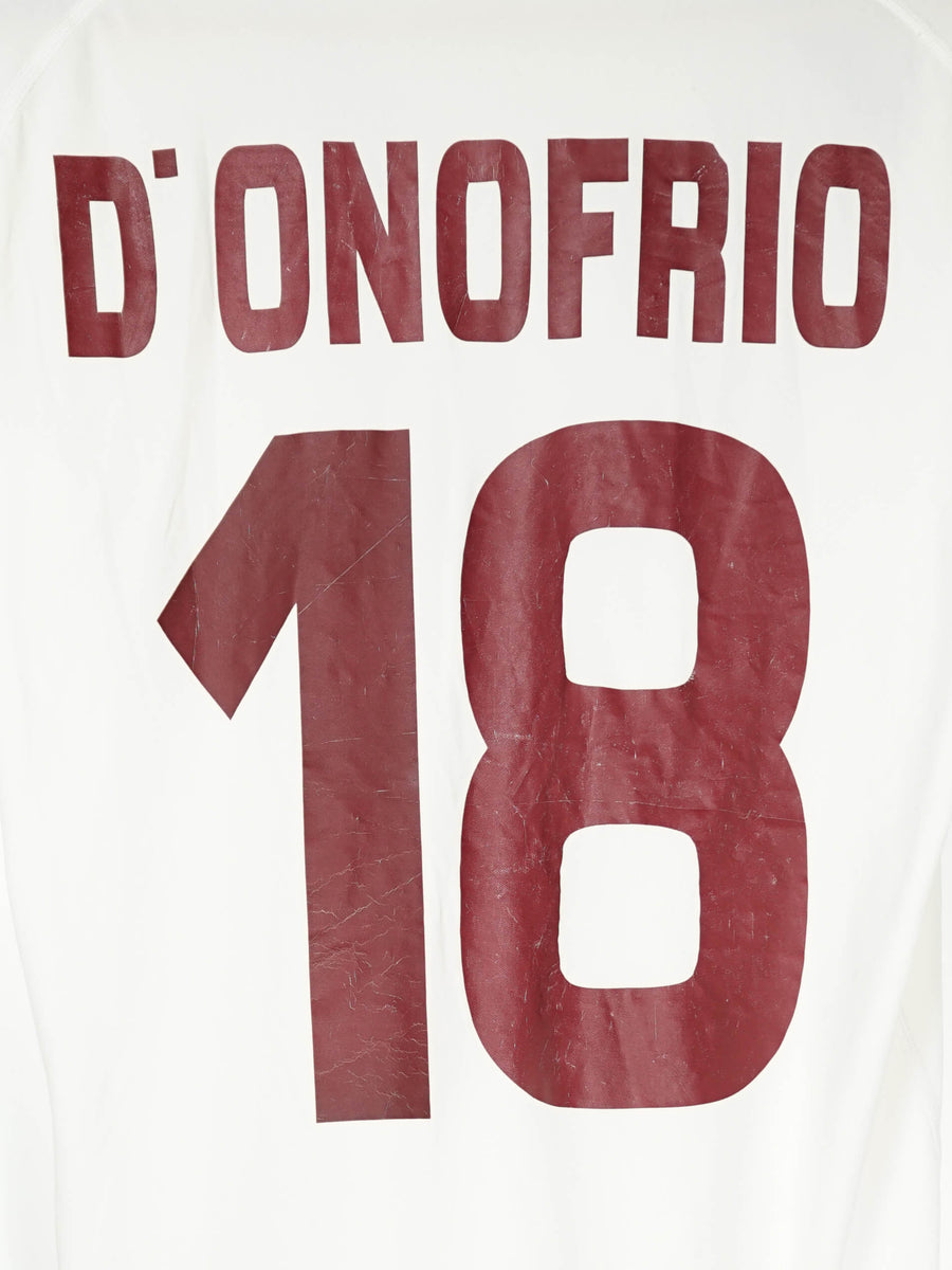 2009/10 Torino D'onofrio #18 Away Shirt Match Worn/Issued (S)