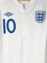 2010-12 England Rooney #10 Home Shirt (L)