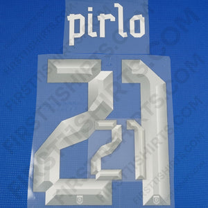 2010 - 2012 Italy Home Name Set Pirlo 21 (Repro)