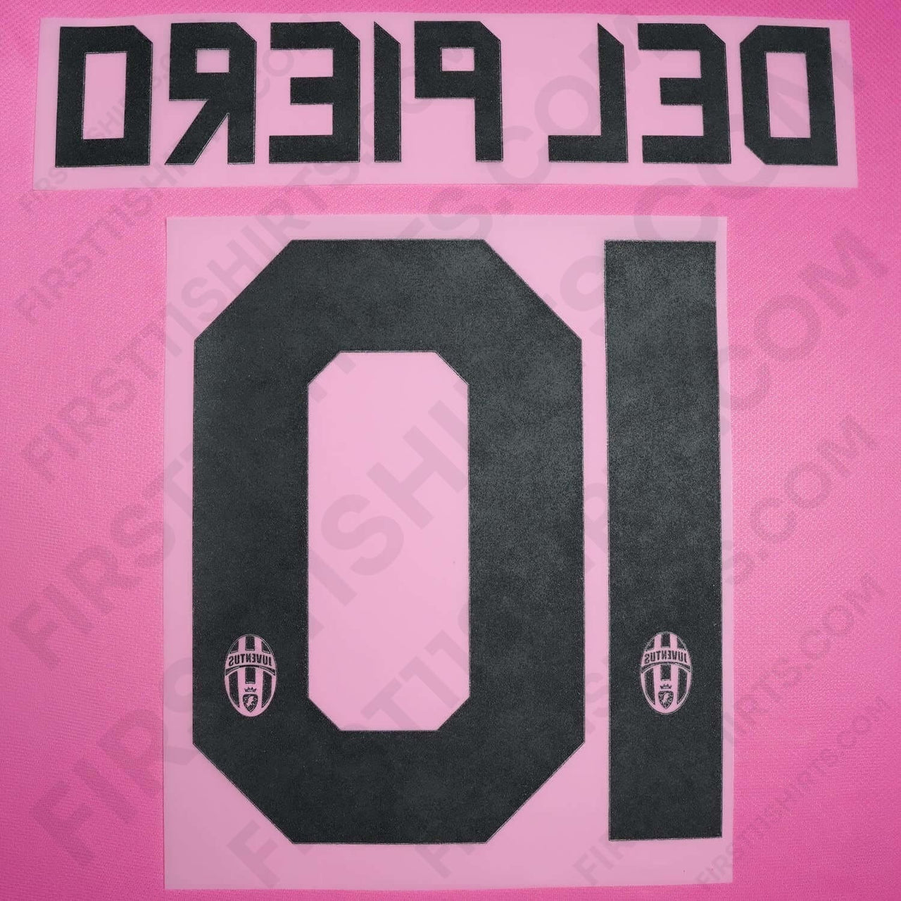 2010 - 2012 Juventus Away Name Set Del Piero 10 (Repro)