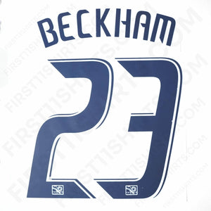 2010 - 2012 LA Galaxy Home Name Set Beckham 23 (Repro)