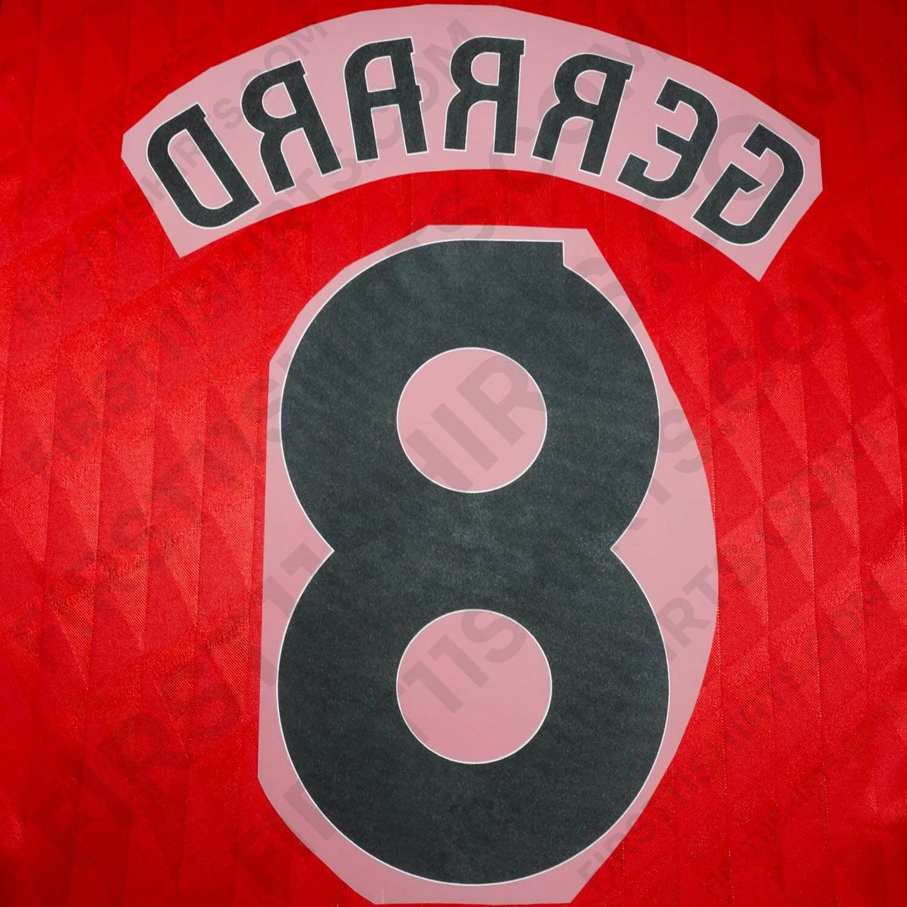 2010 - 2015 Liverpool Home Name Set Gerrard 8 Cup Version (Repro)