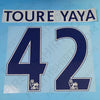 2010-2017 <tc>Manchester City</tc> Thuis <tc>Name Set</tc> Yaya Toure #42 (Reproductie)