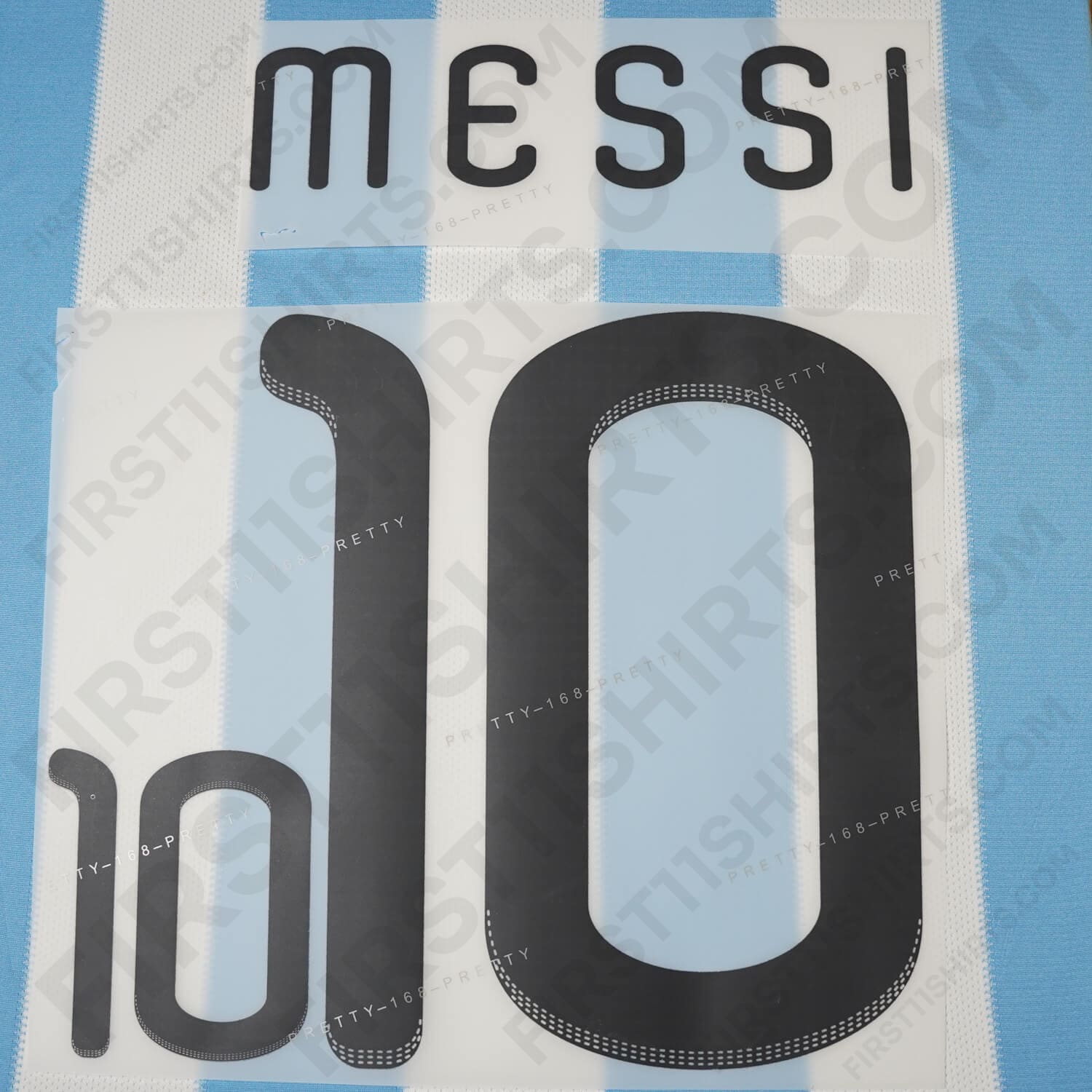 2010/11 Argentina Messi #10 Home Name Set (Repro) – First11 2010/11 Argentina Messi #10 Home Name Set (Repro) – First11