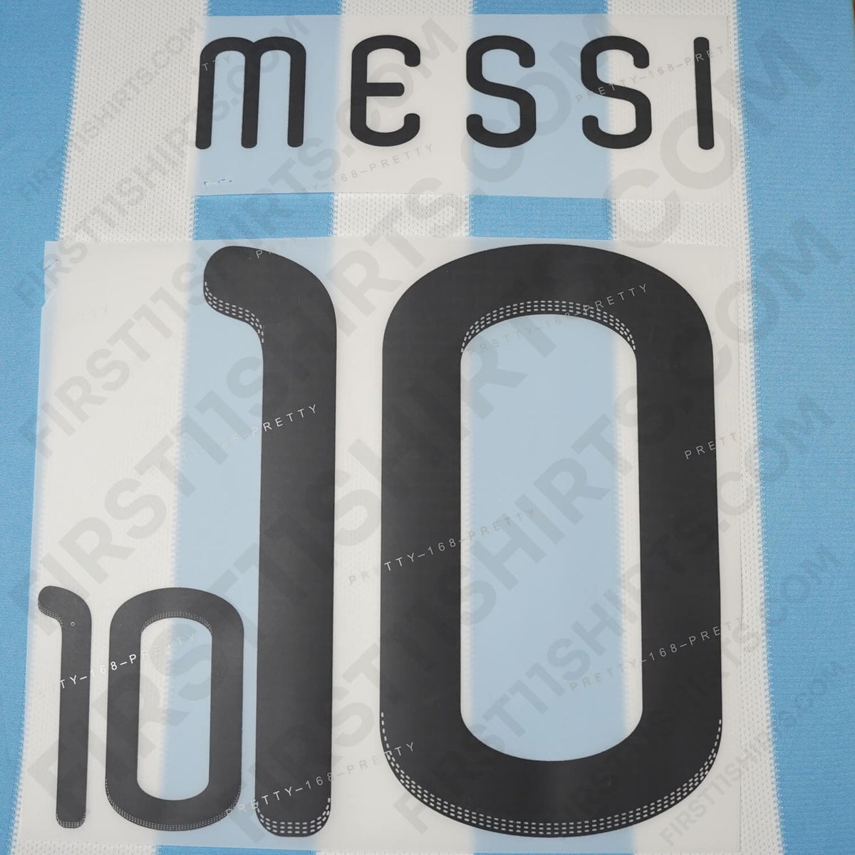 2010/11 Argentina Home Name Set Messi 10 (Repro)