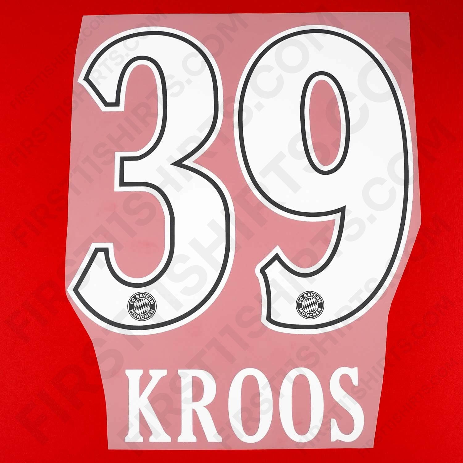 2010/11 Bayern Munich Home Name Set Kroos 39 (Repro)