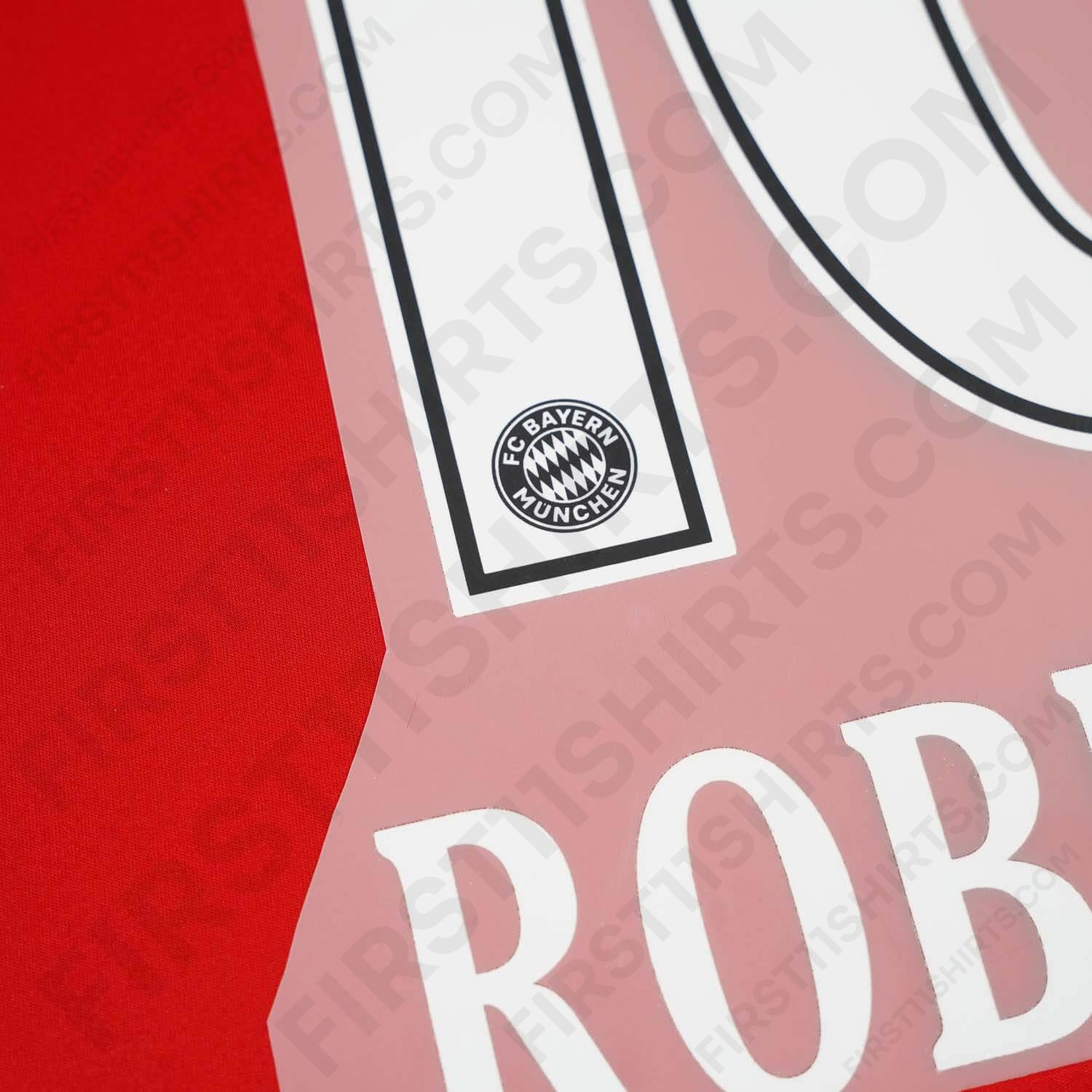2010/11 Bayern Munich Home Name Set Robben 10 (Repro)