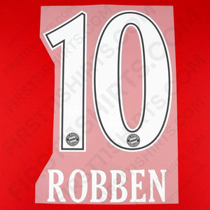 2010/11 Bayern Munich Home Name Set Robben 10 (Repro)
