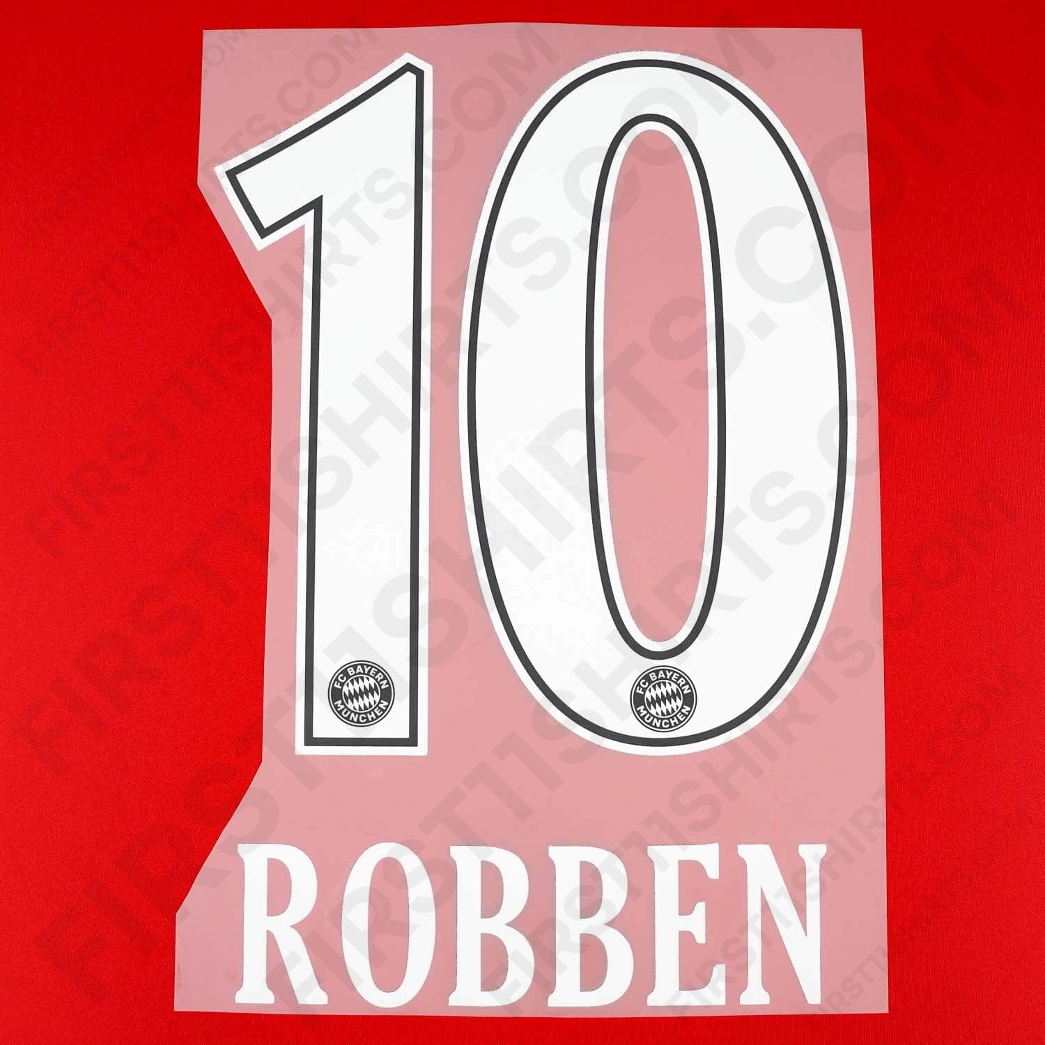 2010/11 Bayern Munich Home Name Set Robben 10 (Repro)