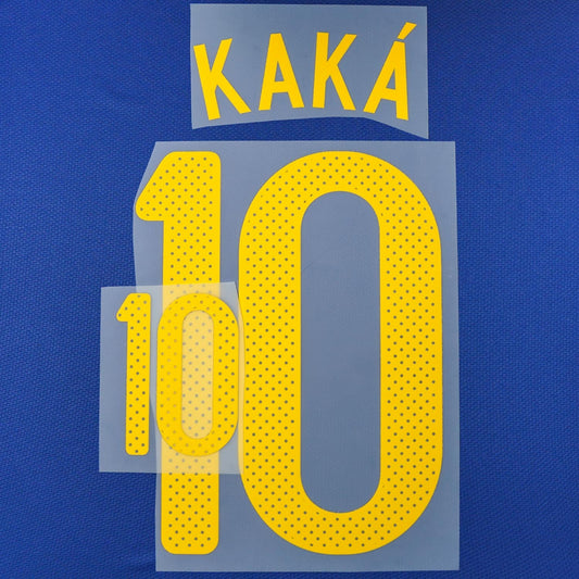 2010/11 Brazil Away Name Set Kaka 10 (Repro)