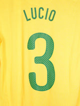 2010/11 Brazil Lucio #3 Home Shirt (S)