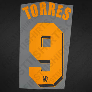 2010/11 Chelsea Away Name Set Torres 9 Cup Version (Repro)