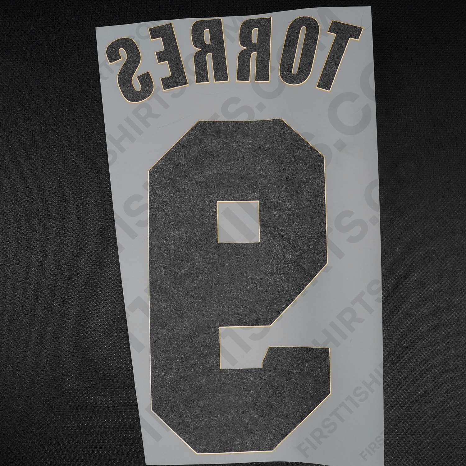 2010/11 Chelsea Away Name Set Torres 9 Cup Version (Repro)