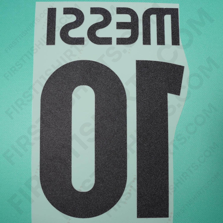 2010/11 FC Barcelona Away Name Set Messi 10 v2 (Repro)