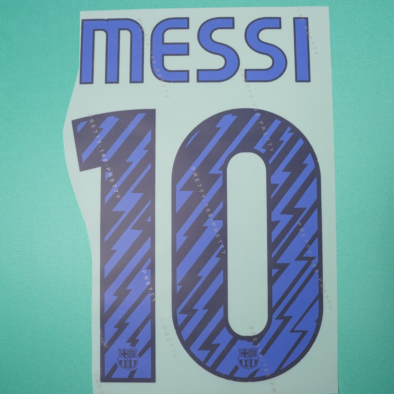 2010/11 FC Barcelona Away Name Set Messi 10 v2 (Repro)