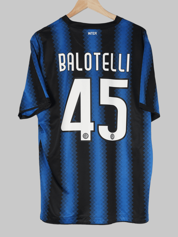 2010/11 Inter Milan Balotelli #45 Maillot Domicile (XL) Nike