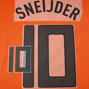 2010/11 Netherlands Home Name Set Sneijder 10 (Repro)