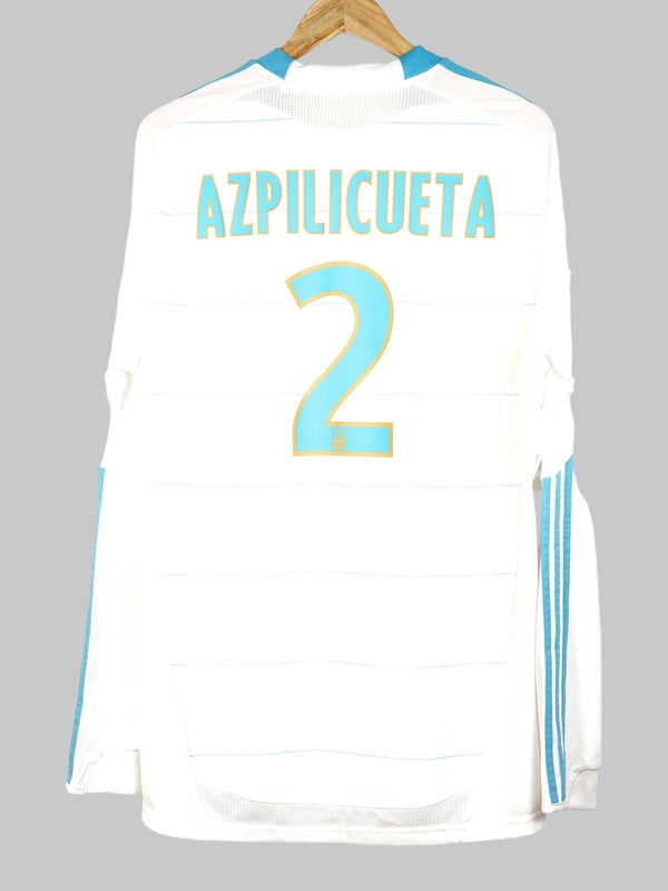 2010/11 Olympique Marseille Azpilicueta #2 Home Shirt L/S (L) Adidas