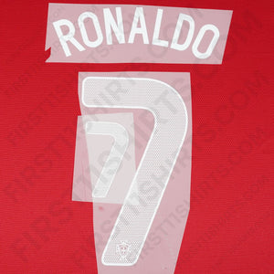 2010/11 Portugal Home Name Set Ronaldo 7 (Repro)