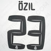 2010/11 Real Madrid Home Name Set Ozil #23 (Repro)