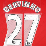2011 - 2013 Arsenal Home/Away Name Set Gervinho 27 PS (Repro)
