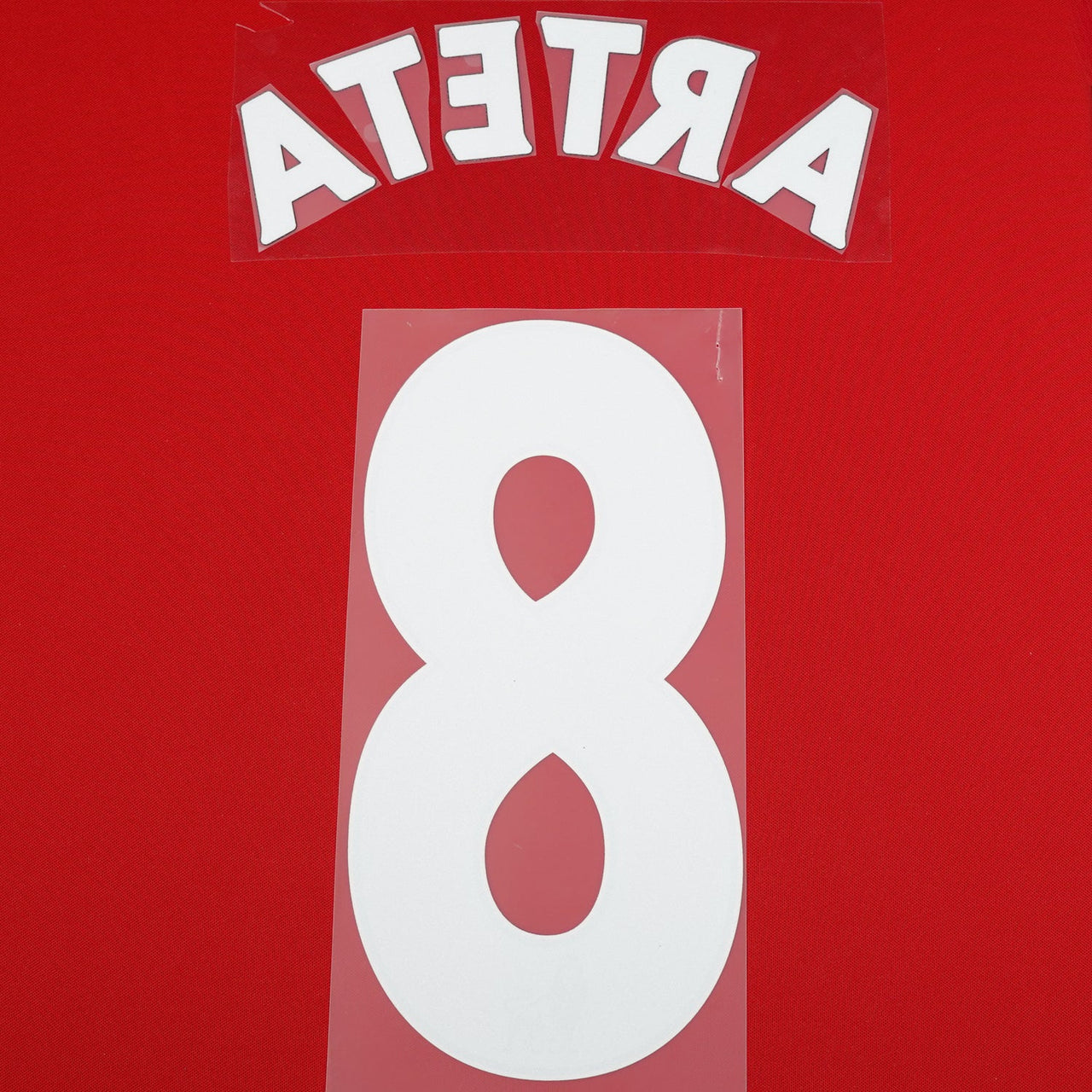 2011 - 2016 Arsenal Home/Away Name Set Arteta 8 (Repro)