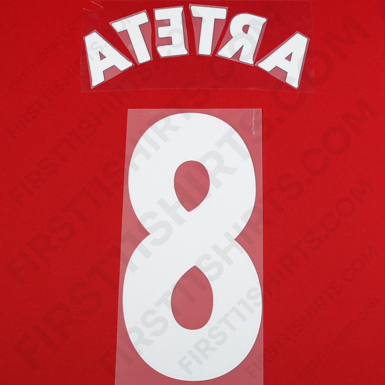 2011 - 2016 Arsenal Home/Away Name Set Arteta 8 (Repro)