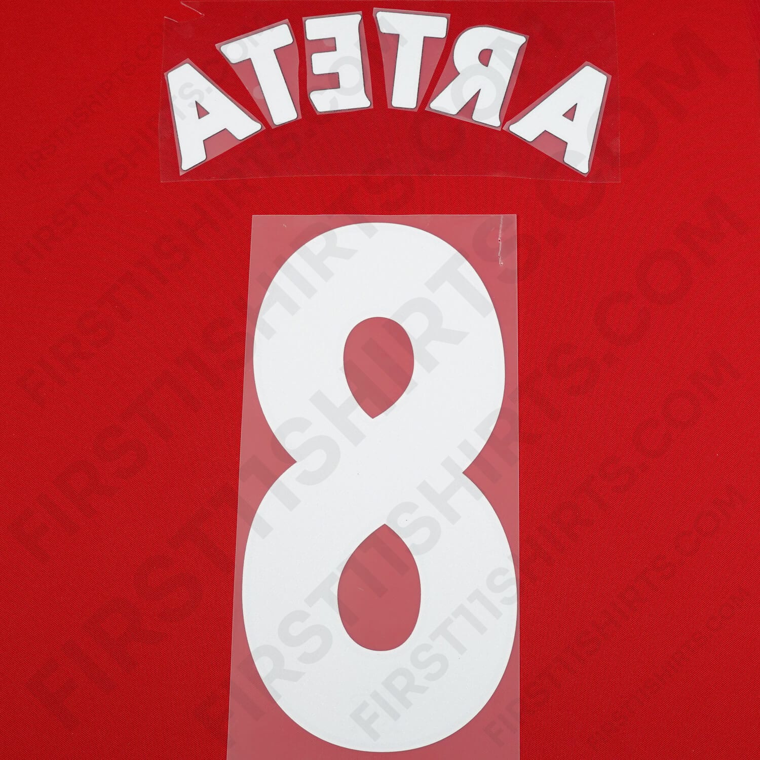 2011 - 2016 Arsenal Home/Away Name Set Arteta 8 (Repro)