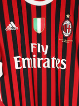AC Milan Signed Home Shirt 2011/12 Aquilani 18 (XL)