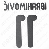 2011/12 AC Milan Away Name Set Ibrahimovic 11 (Repro)