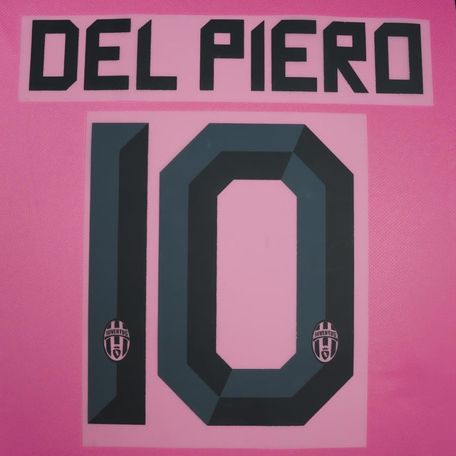 2011/12 Juventus Away Name Set Del Piero #10 (Repro)