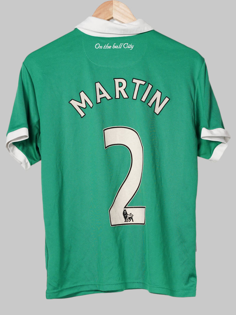 2011/12 Norwich City Away Shirt Martin #2 (S)
