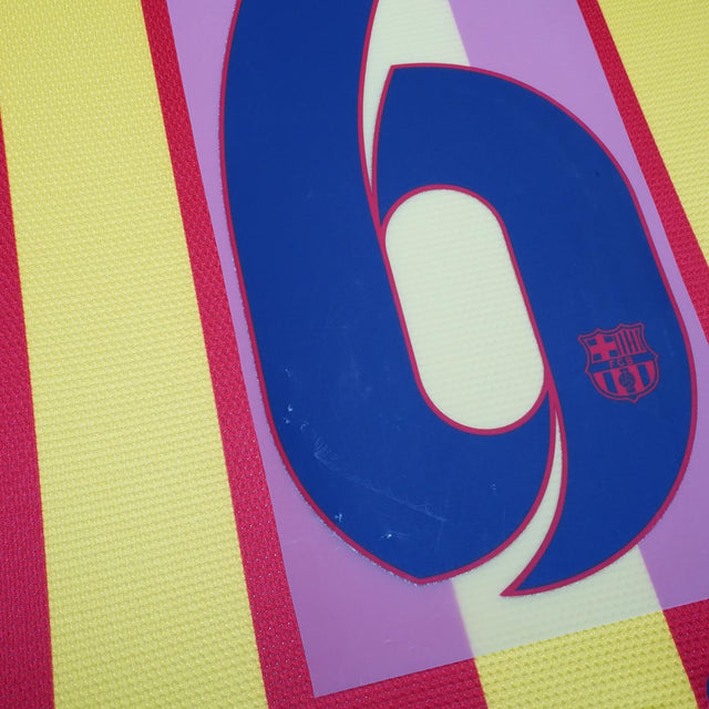 2012 - 15 FC Barcelona Away Name Set Xavi #6 (Repro)
