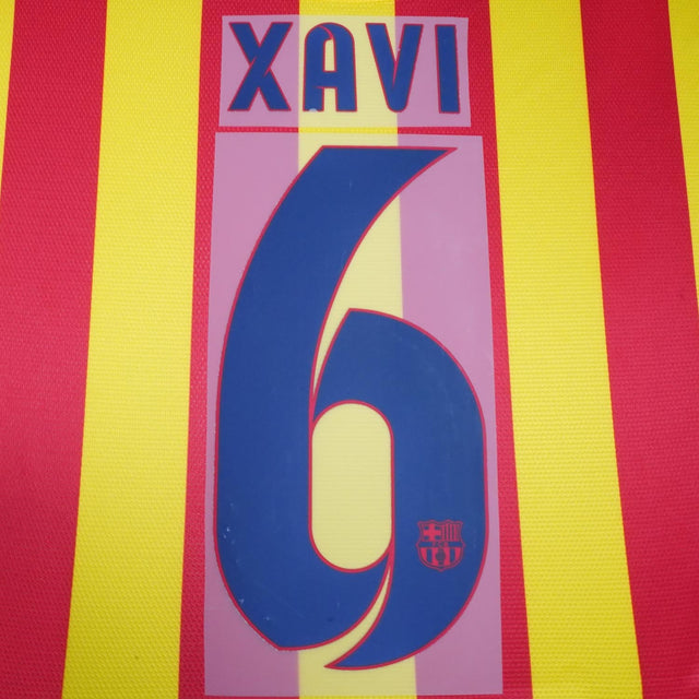 2012 - 15 FC Barcelona Away Name Set Xavi #6 (Repro)