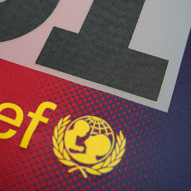 2012 - 15 FC Barcelona Home Shirt Name Set Messi #10 (Repro)