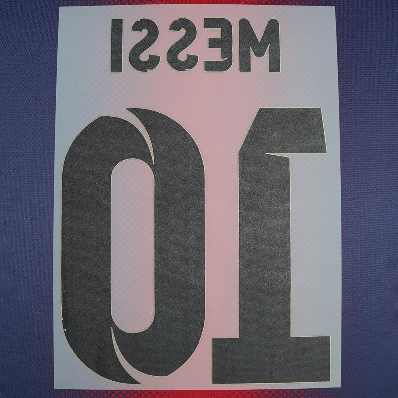 2012 - 2014 FC Barcelona Home Name Set Messi 10 (Repro)